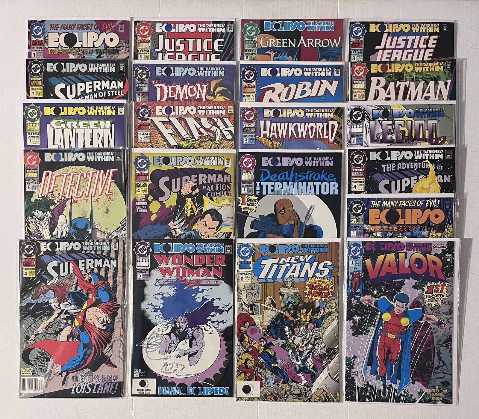 Eclipso The Darkness Within Annual Full Set 21 Issues 1992 DC CROSSOVER EVENT