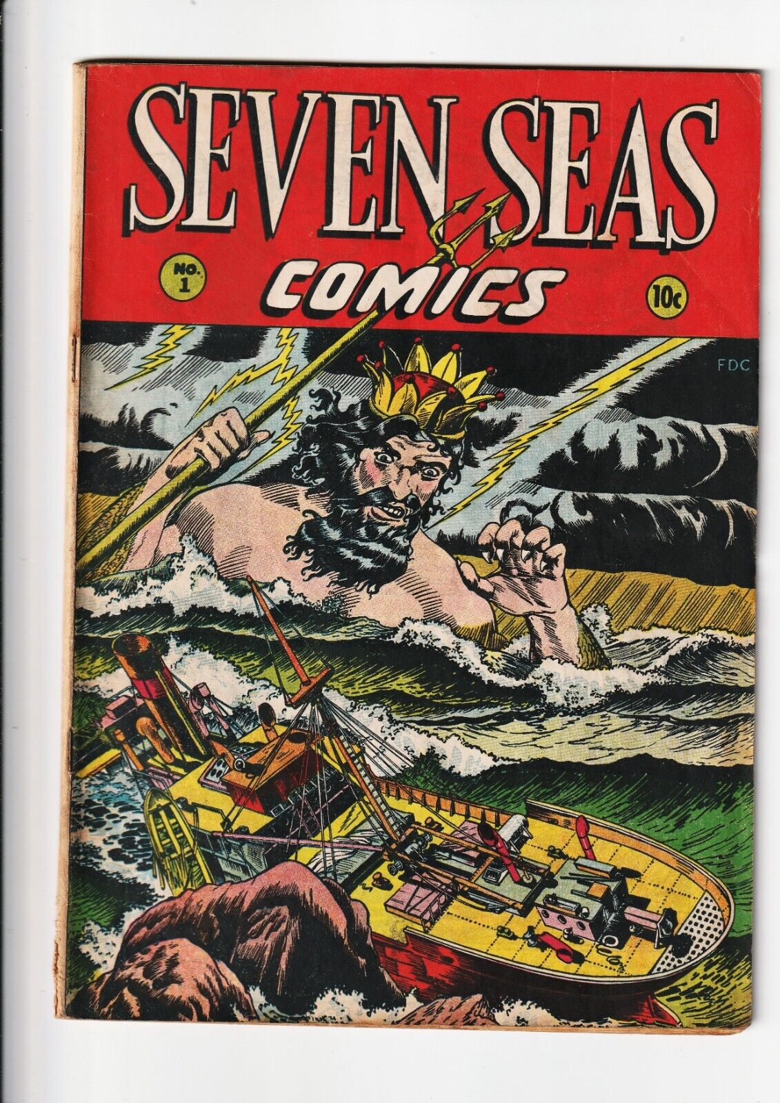 Seven Seas Comics #1 1946 Matt Baker 1st Captain Cutless -  1st Print