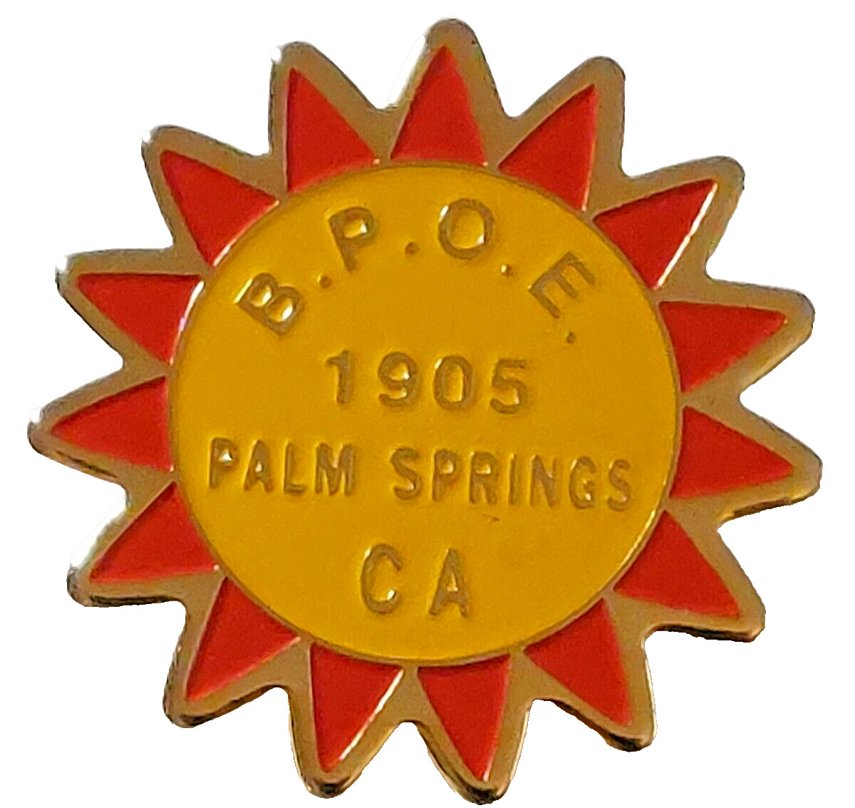 ELKS International B.P.O.E. #1905 Palms Springs, CA Lapel Pin