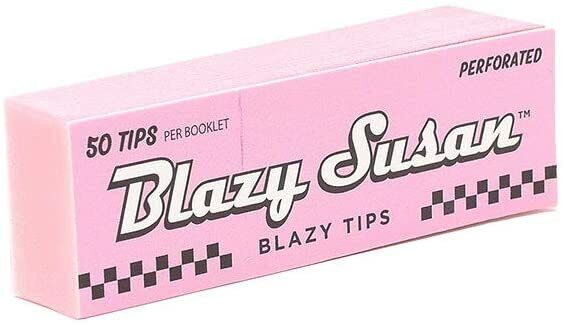 Blazy Susan Rolling Papers Pink Tips *Great Price* USA Shipped