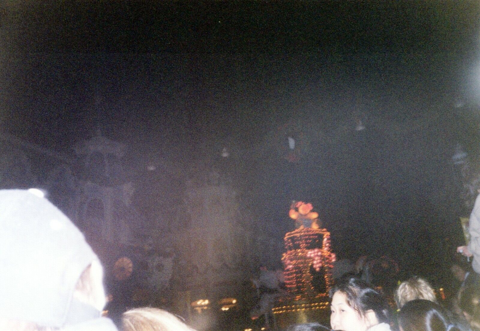 2000\'s Found Photo - Odd Dark Picture Disney World Float Parade Little Mermaid