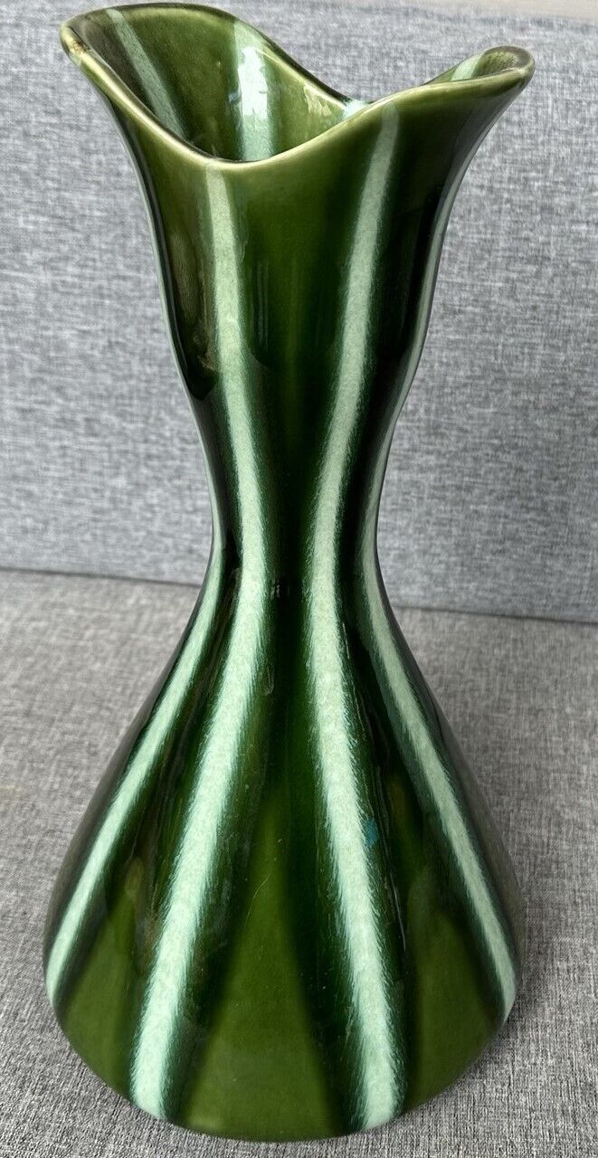 Hull Pottery Vase Mid Century Continental Evergreen #58 