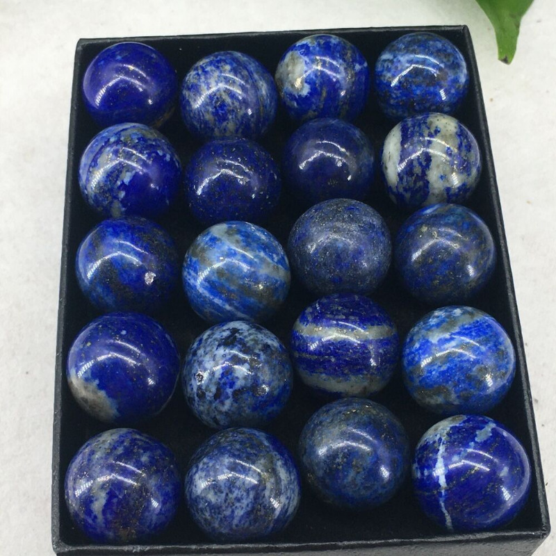 15mm+ Natural lapis lazuli jasper ball quartz crystal sphere gem reiki 20pcs