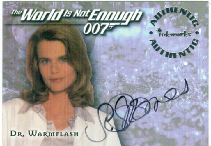 James Bond The World Is Not Enough Autograph A4 Serena Scott Thomas