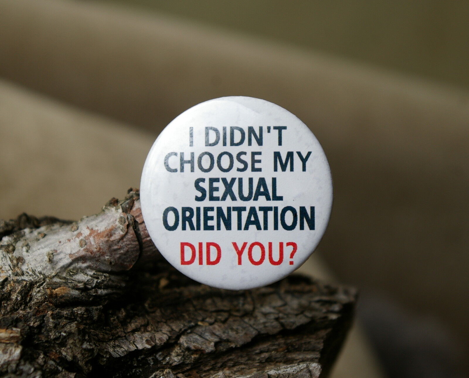 I Didn't Choose My Sexual Orientation Did You? 1 3/4” Pin Pinback Button