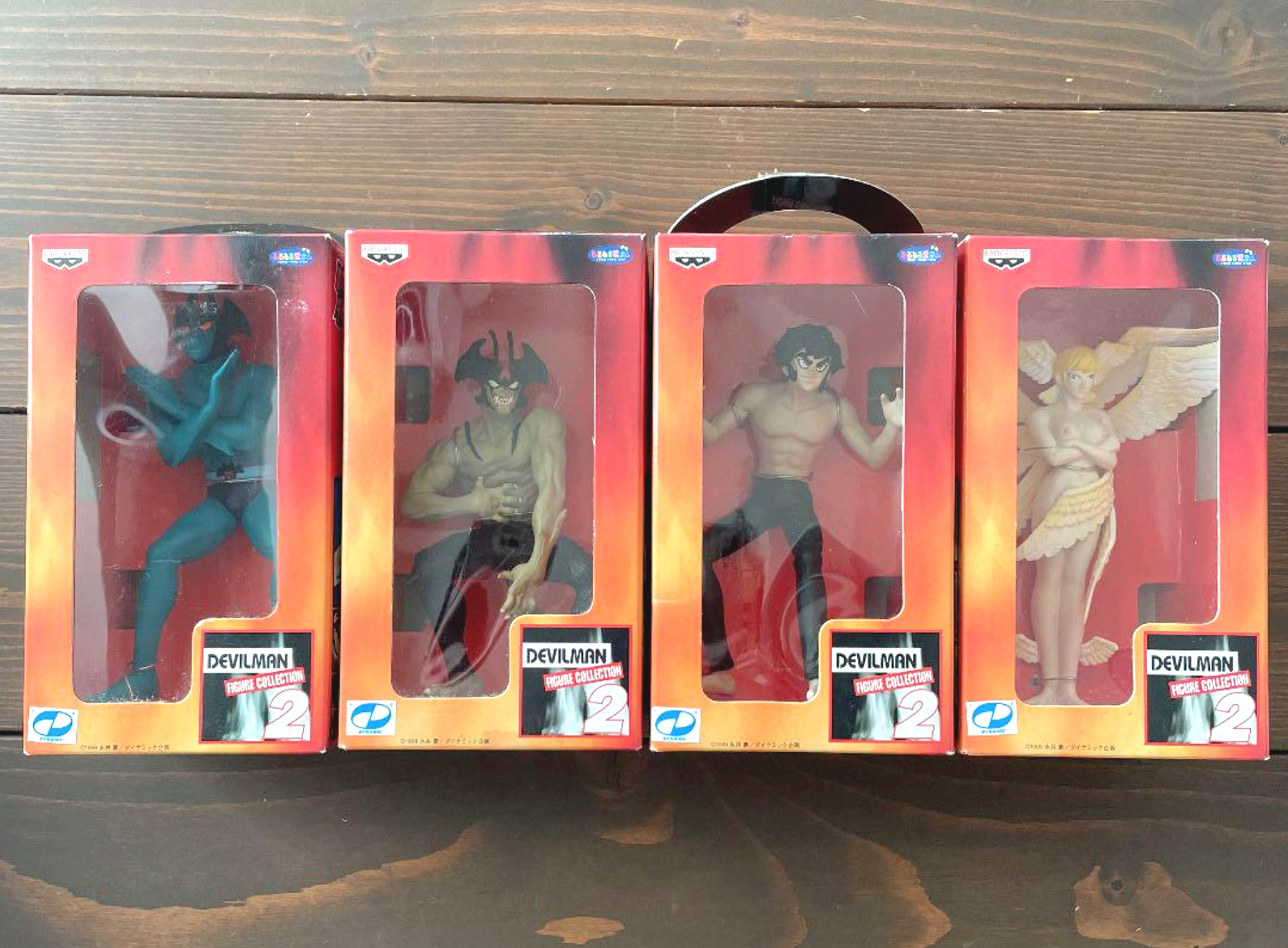 Devilman Figure Collection 2 Complete 4Set Lot Bundle 1999 Banpresto 