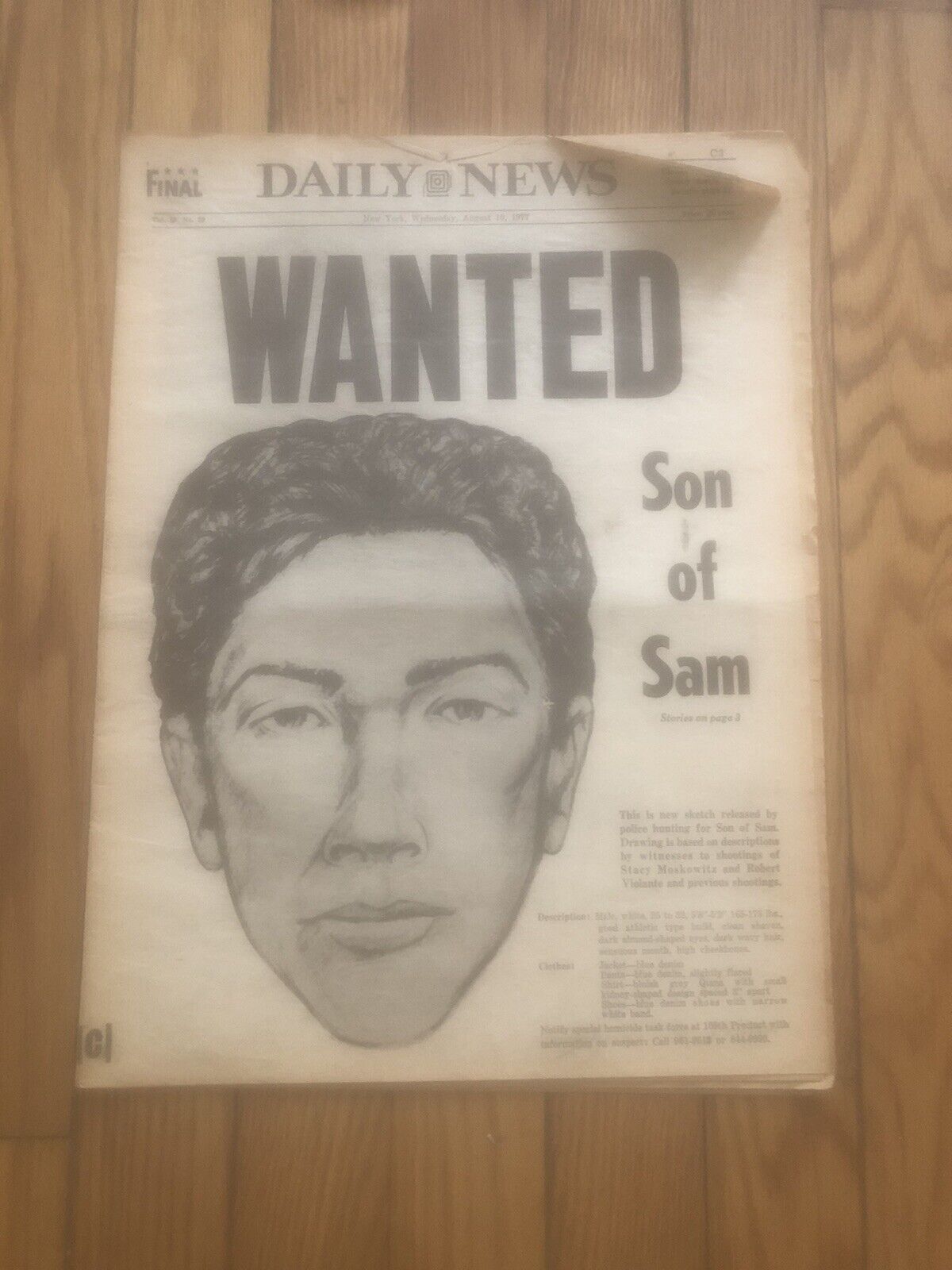 New York Daily News August 10, 1977
