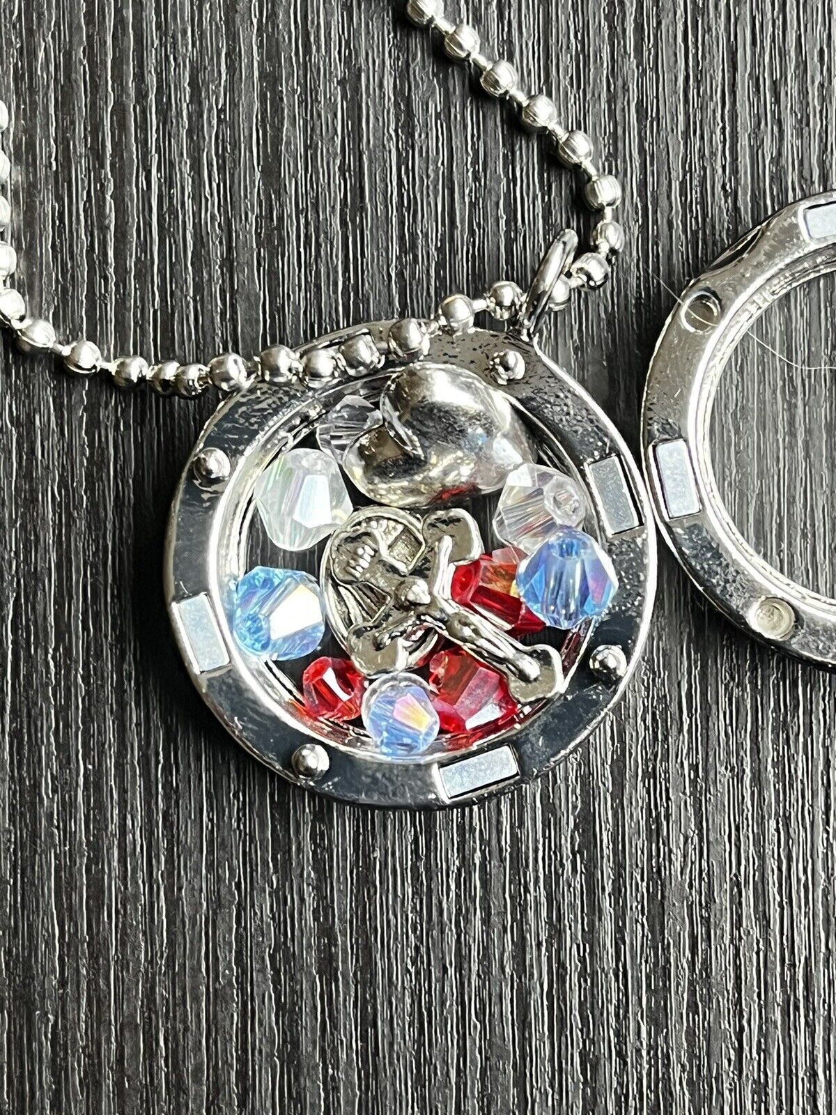 Divine Mercy Floating Locket Pendant with 30\
