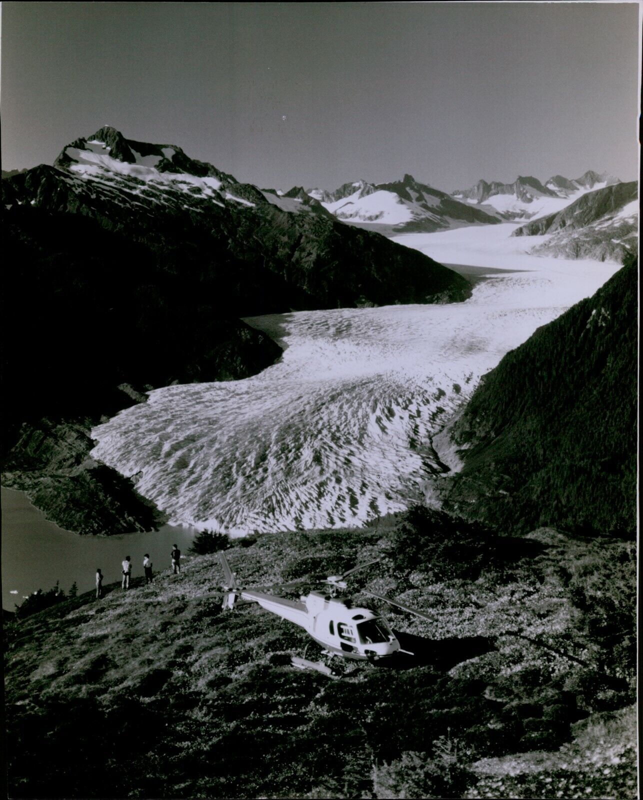 LG830 1989 Original Photo JUNEAU ALASKA Mendenhall Glacier Beautiful Mountains