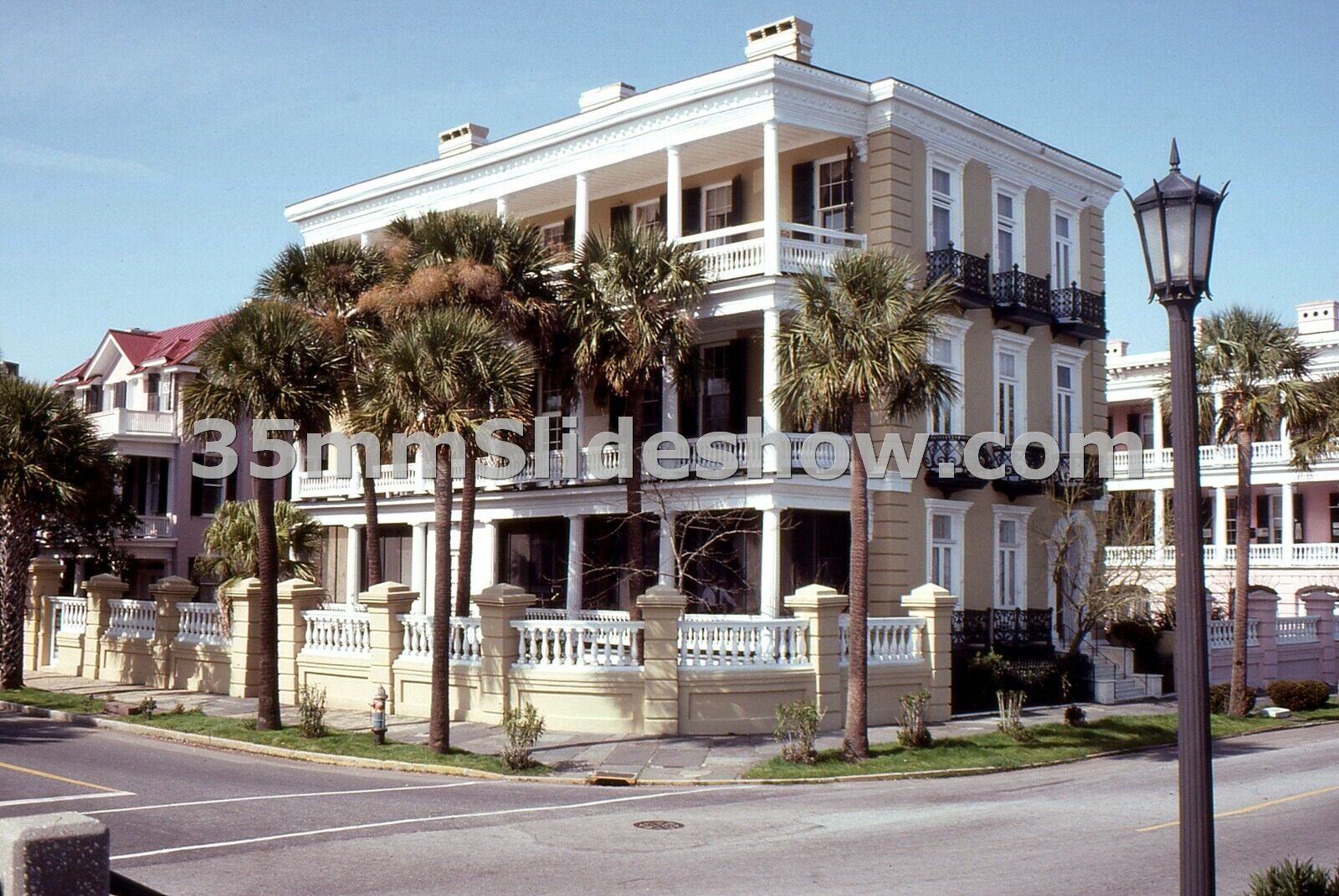 T024_64 35mm Slide 1992 GA Savannah, Plantation Style Home