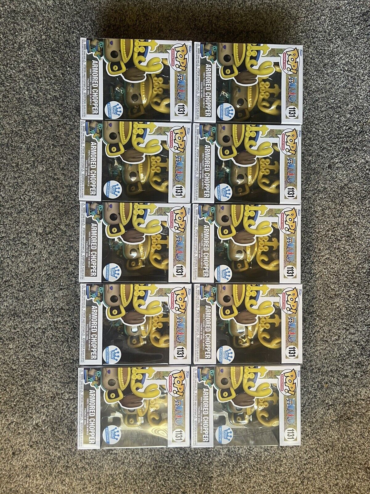 One Piece Armored Chopper 1131 Funko Shop Exclusive. Lot Of 10.