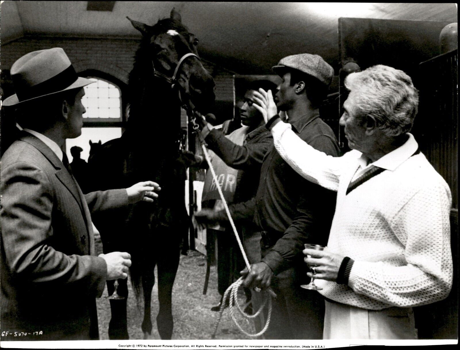 BR29 1972 Original Photo JOHN MARLEY The Godfather Beautiful Horse Film Scene