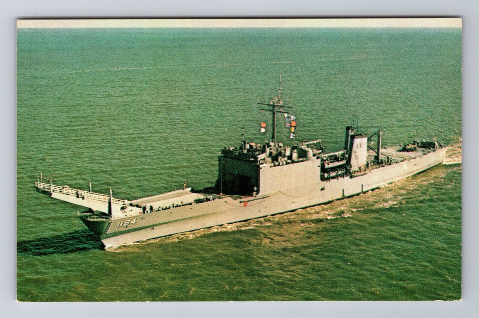 USS La Moure County, Ship, Transportation, Antique Vintage Souvenir Postcard