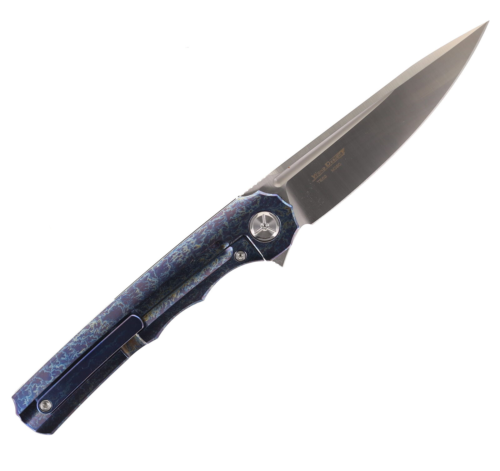TwoSun Frame Lock Flipper Folding Knife Color Ti Handle M390 TS89-M390-Color