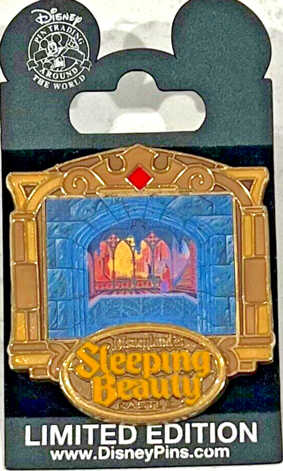 Disney Sleeping Beauty Burning Spinning Wheels 2008 Disneyland LE 1000 Pin