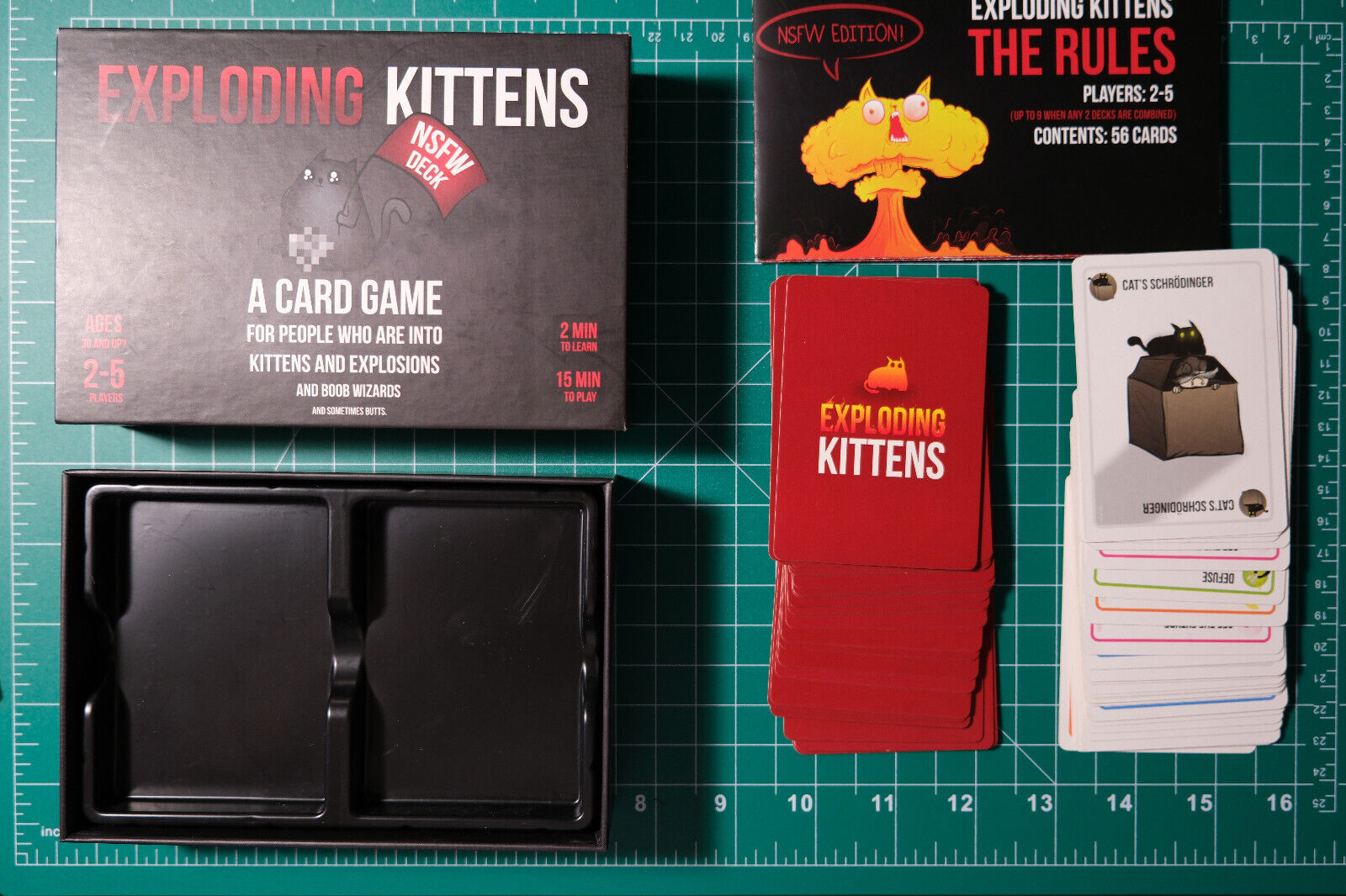 Exploding Kittens NSFW Deck Edition Card Game Complete Cards, Pristine Condition
