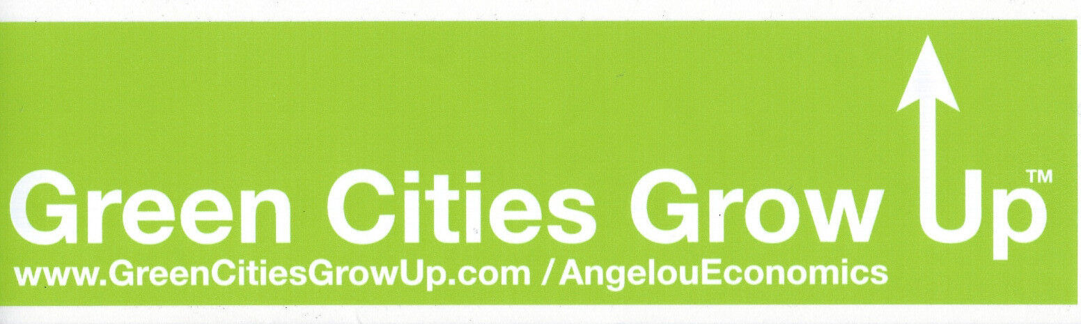 Green Cities Grow Up Bumper Sticker Ecology Environmental World Earth Resources