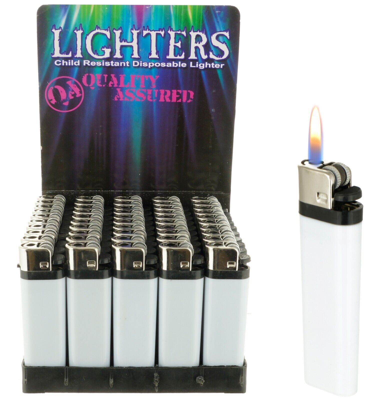 1000 PACK Disposable Classic Cigarette Lighters - Full Standard Size - Wholesale