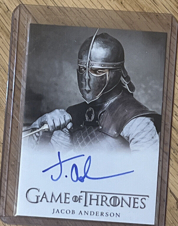 Jacob Anderson Game of Thrones Autograph Grey Worm Card Complete Series Volume 2