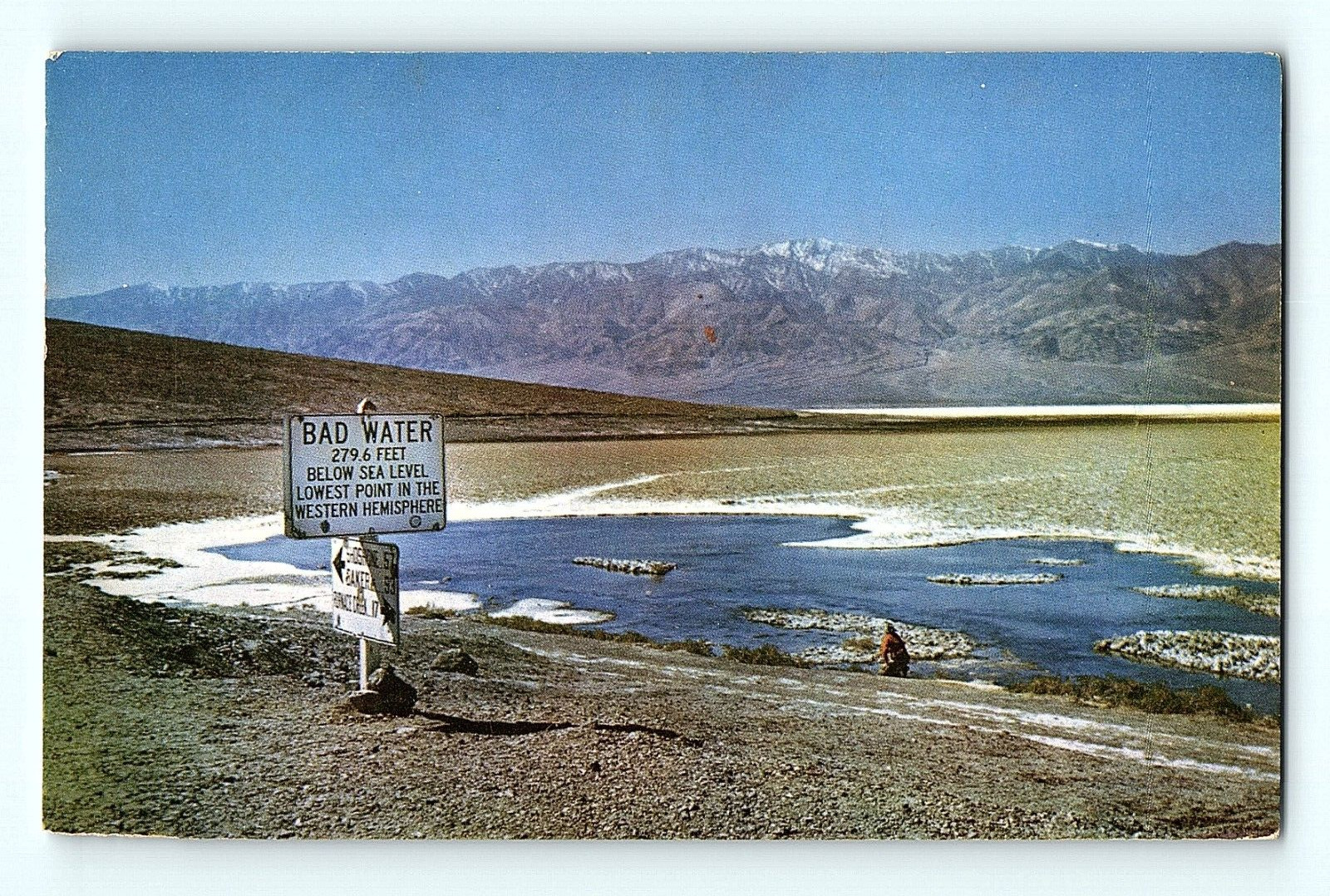 Bad Water Death Valley National Monument Death Valley California Postcard D4