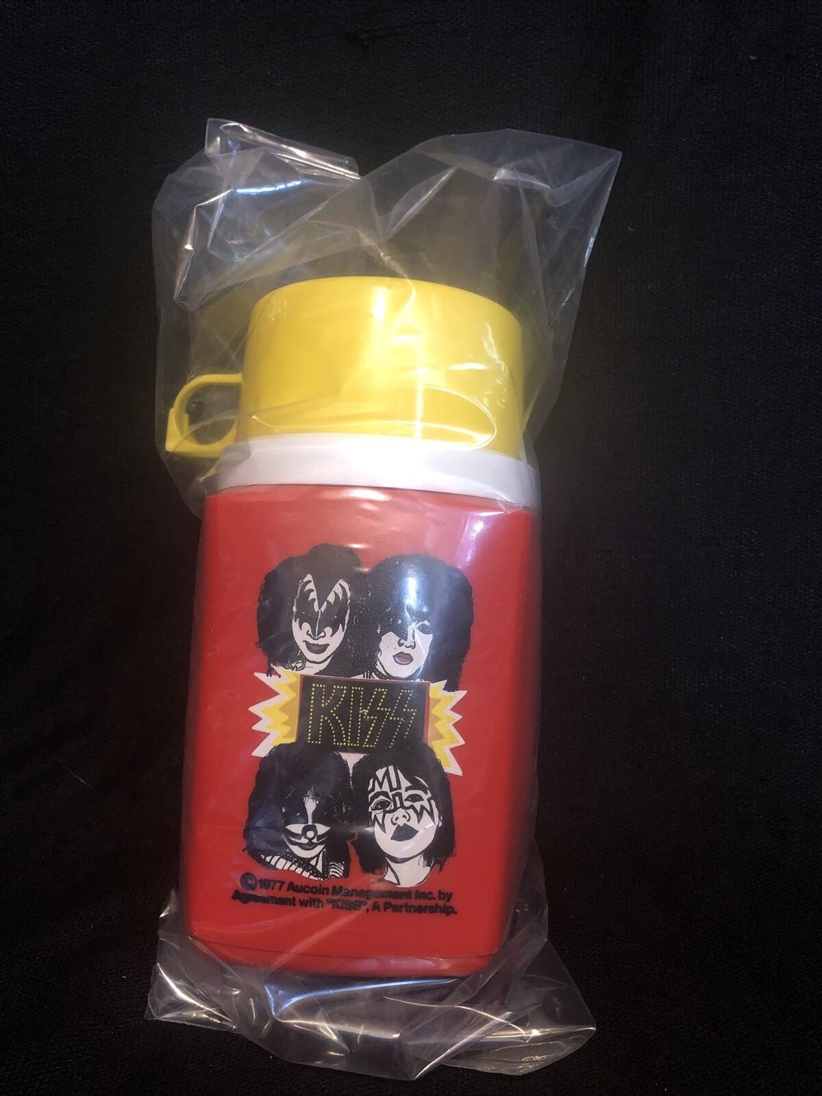 KISS lunchbox Thermos 1977 vintage Aucoin