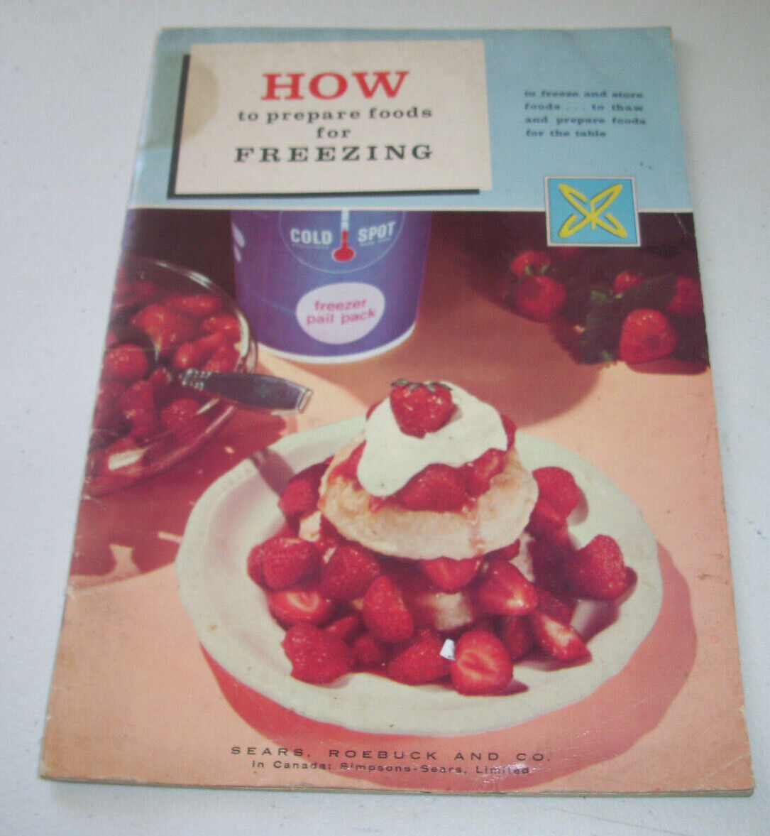 How to Prepare Foods for Freezing Magazine Sears 1959 Meats Veggies
