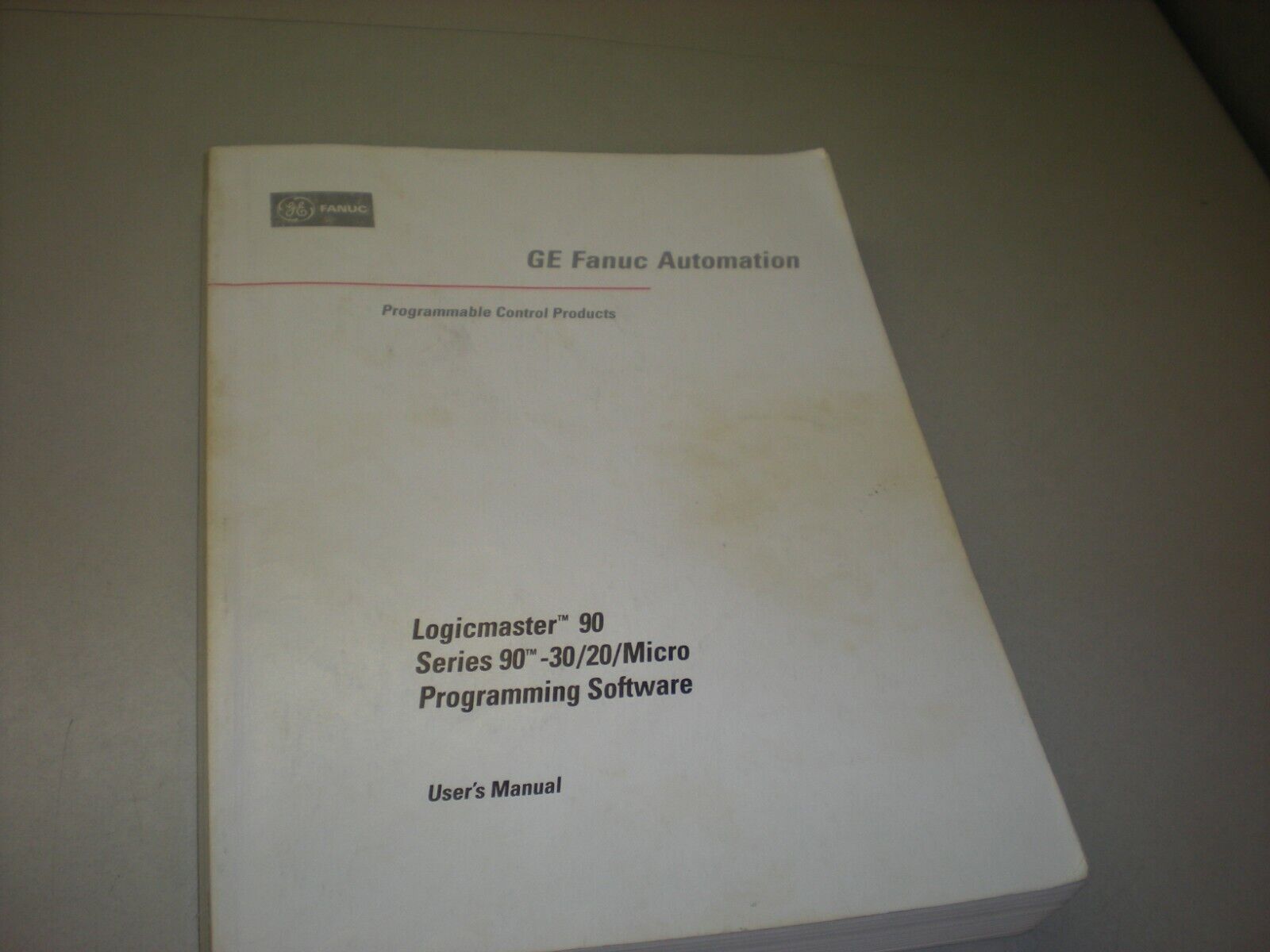 GE Fanuc Logicmaster 90 Series 90-30/20/Micro Programming Software User's Manual
