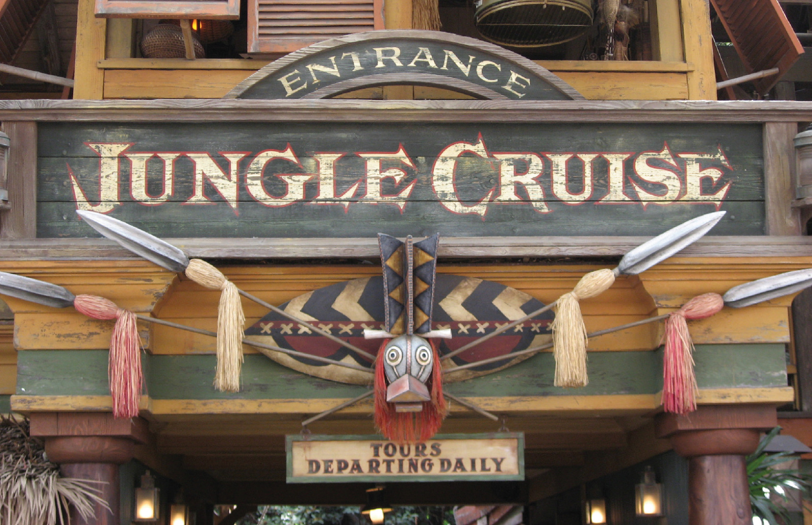 Disney Jungle Cruise Adventureland Attraction Entrance Photo Poster Disneyland