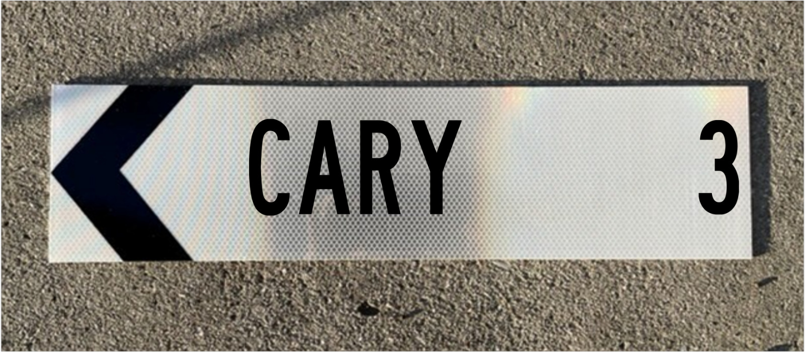 Road Sign CARY NC - Old Style - .063 thick aluminum  24\
