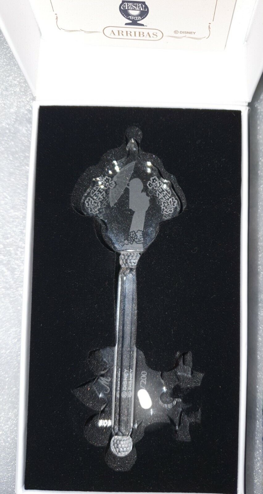 🌟 New Arribas limited Edition 200 Disney Mulan Glass key  Exclusive 🌟