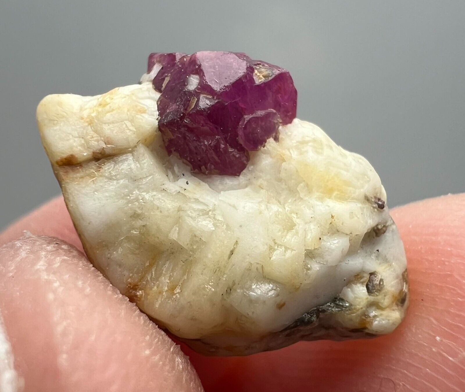 8.50 CT. Rare Natural Full Terminated Red Ruby Crystal on Matrix with Mica @AFG