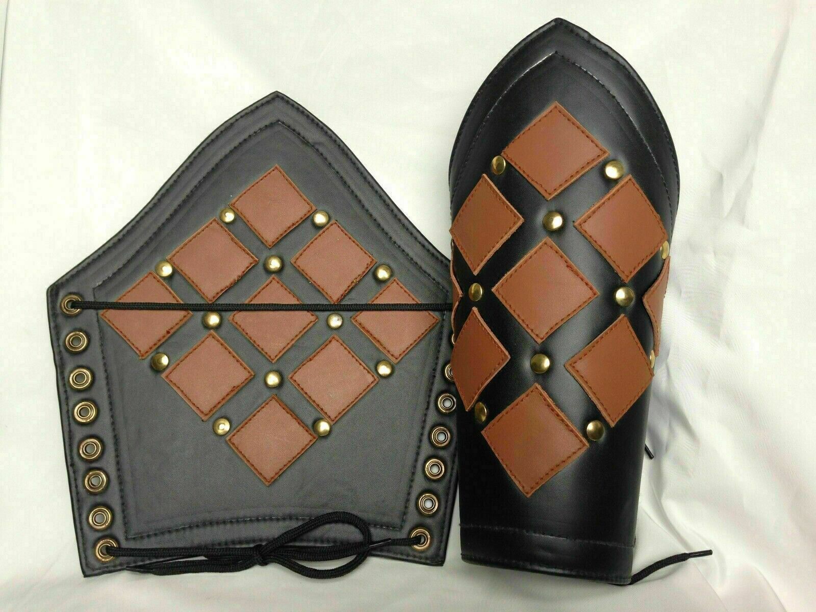 Genuine Leather Bracers Medieval Arm Guard