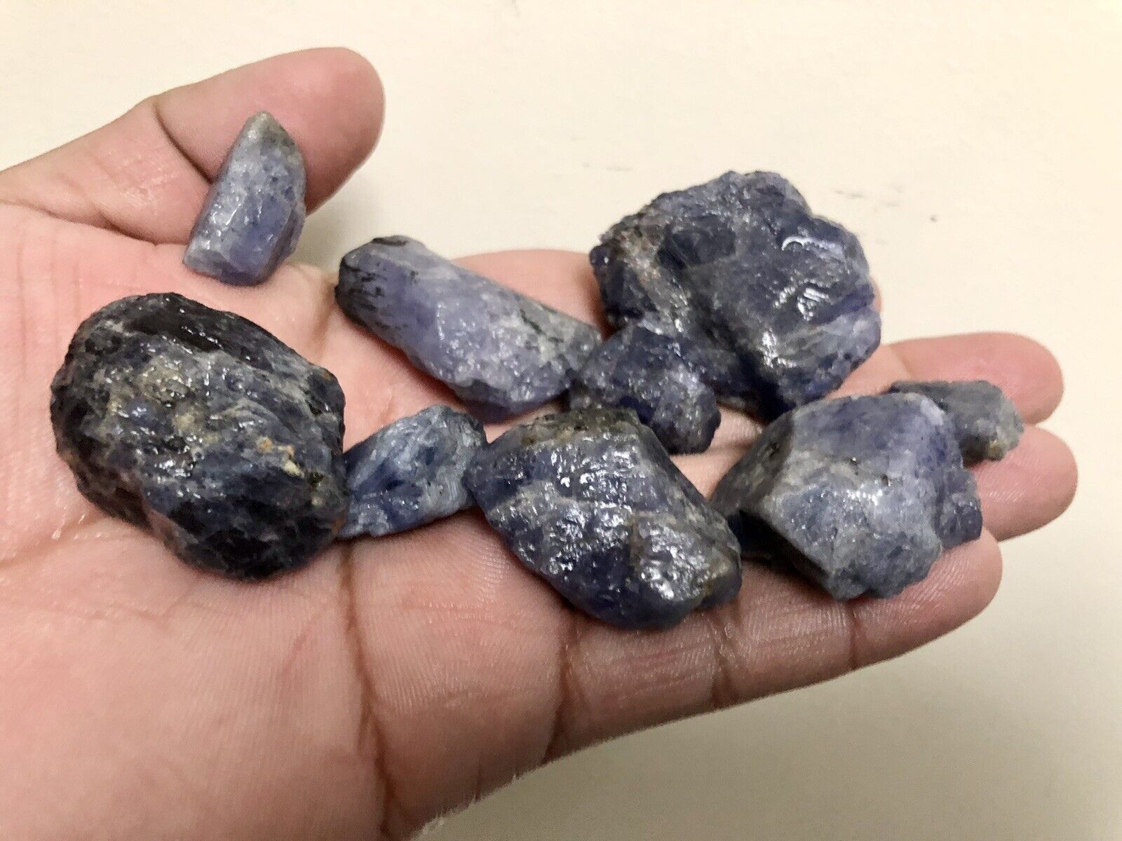 Genuine Blue TANZANITE ROUGH Crystal Tanzania Raw Rough Gemstone Lot - 146 Grams