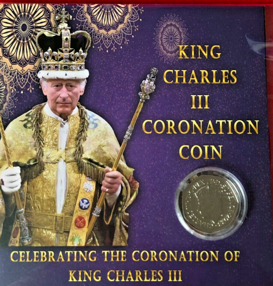 King Charles III BU Coronation Coin Embedded in Beautiful Limited Edition Card