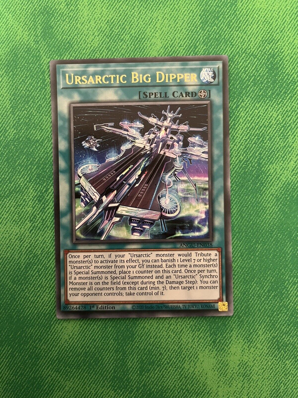 YuGiOh Ursarctic Big Dipper ANGU-EN038 1st Edition Ultra Rare Yugioh TCG Card