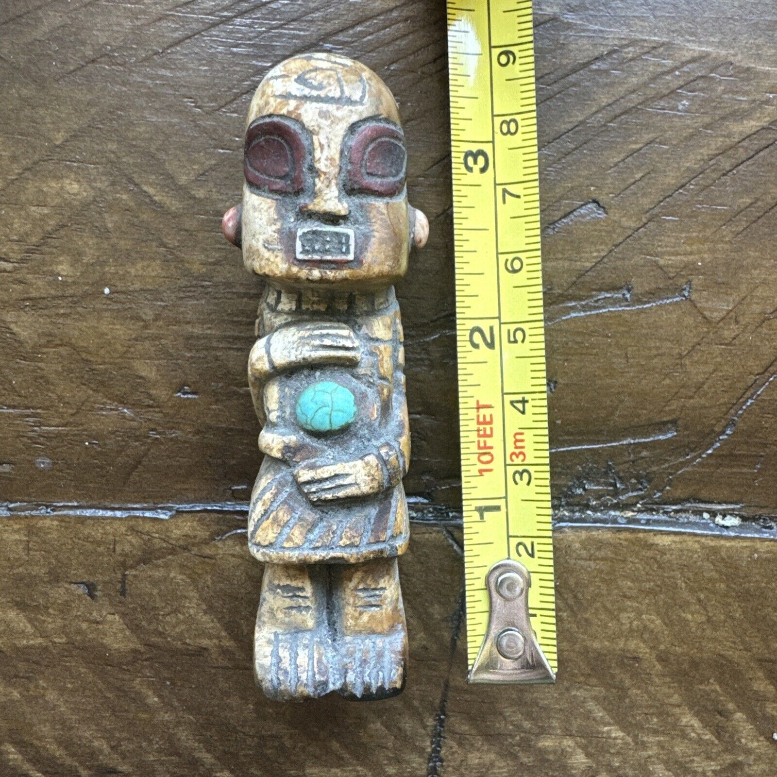 Ojuelos De Jalisco Pre Maya Ancient Alien Stone Carving W Inlays