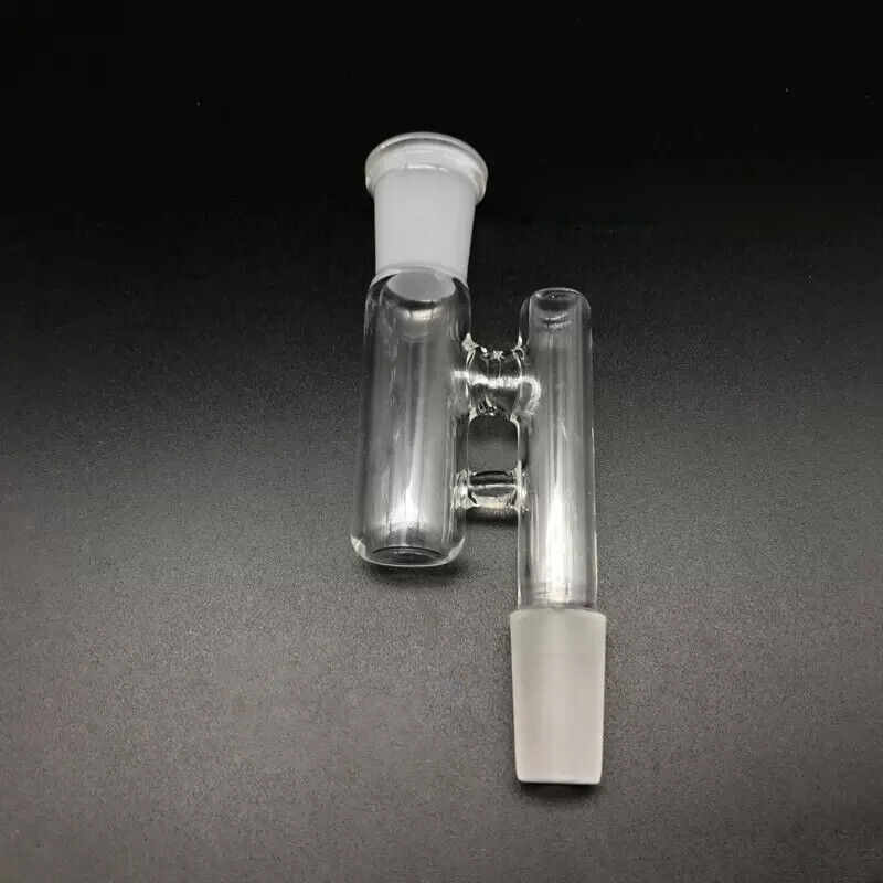 Glass Adapter Drop Down Reclaim Ash Catcher 14 Male to 14 Female Lab Glass