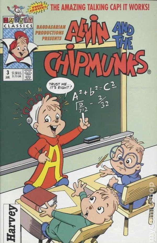 Alvin and the Chipmunks #3 VG 4.0 1993 Stock Image Low Grade
