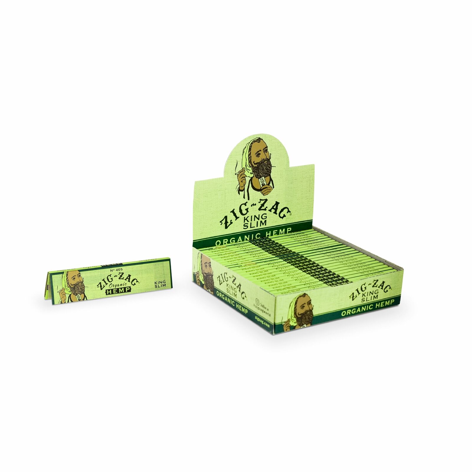Zig-Zag® King Slim Organic Hemp Papers 24 Booklet Carton