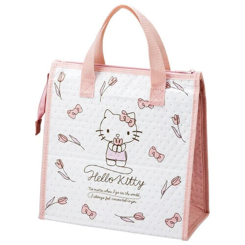 Hello Kitty Cold storage bag Lunch bag cooler Non-woven Pink 10in Japan CUTE