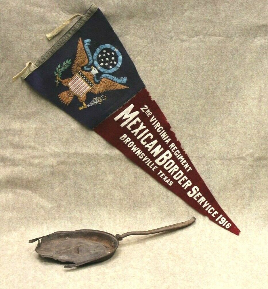 191 MEXICAN-AMERICAN WAR 2nd VIRGINIA REGIMENT BANNER AND M1903  U.S. MESS PAN