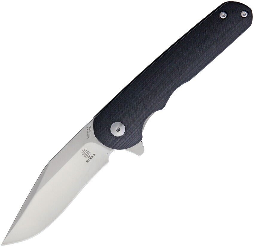 Kizer Matt Cucchiara Flashbang Flipper Knife N690 Satin Blade G10 Handle V3454N1