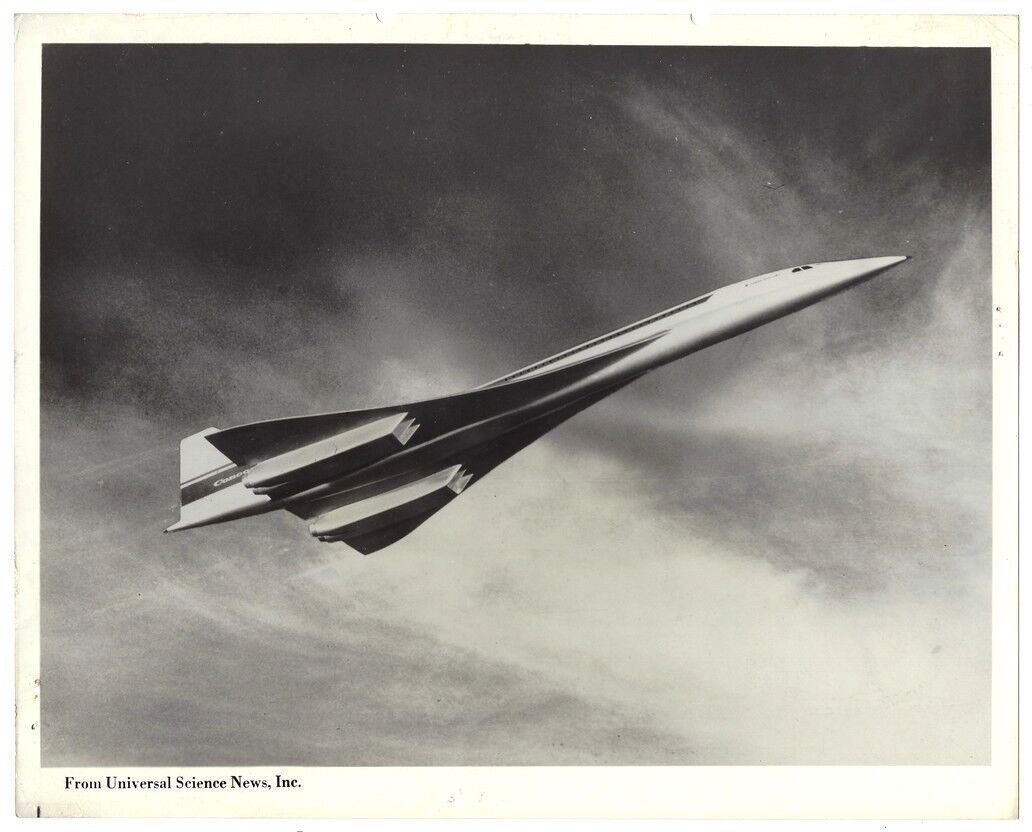Aviation experiments Universal Science News press photos & write ups (6) Concord