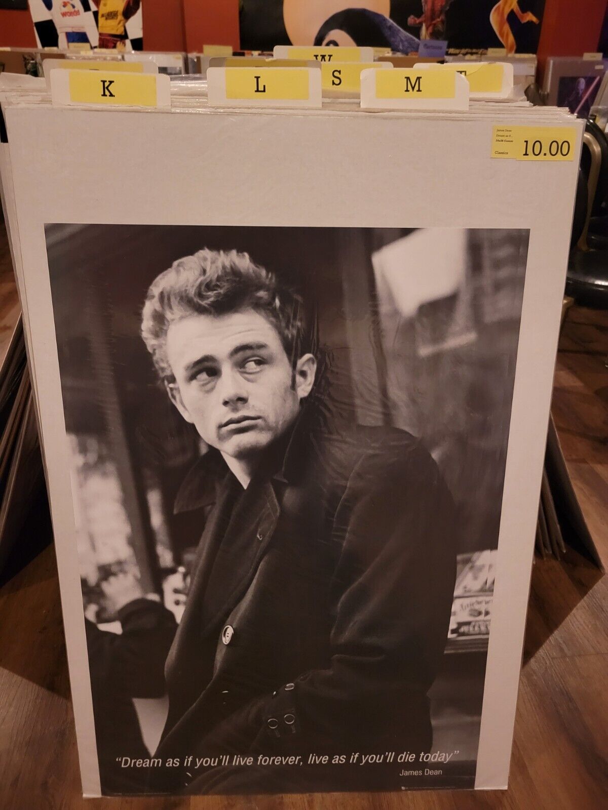 James Dean - Dream as if Quote - 24x36 Classics Poster