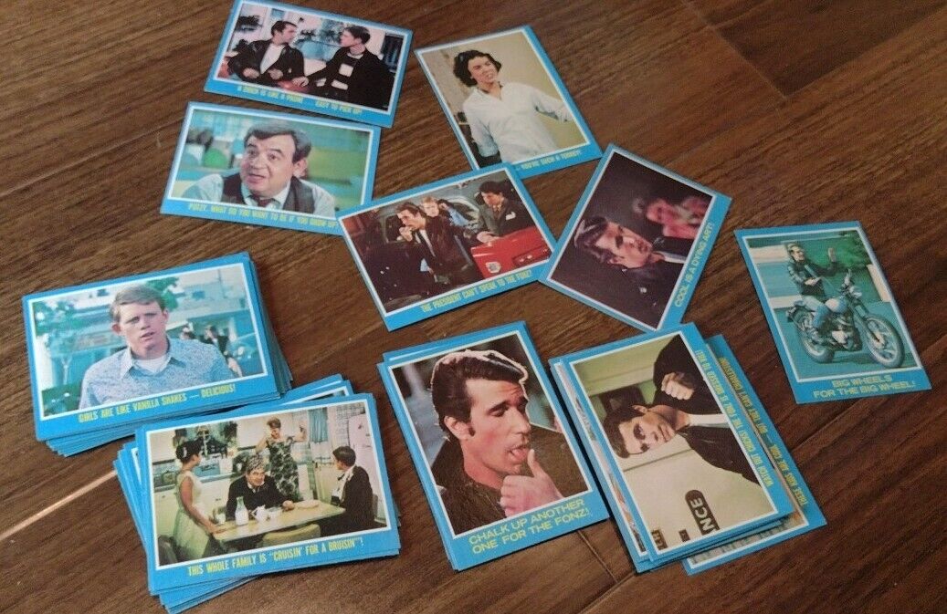 1976 TOPPS Happy Days TV Show Complete Vintage Trading Card Set 44 Cards