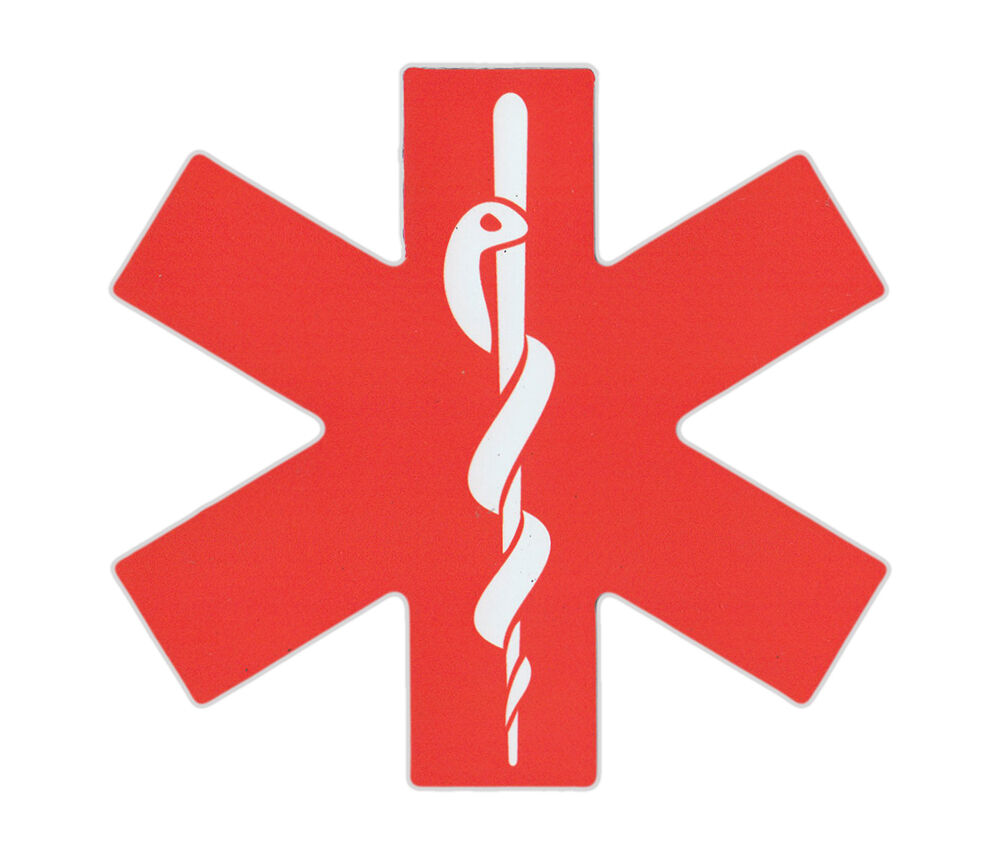Magnetic Bumper Sticker - EMS Star of Life (Emergency Medical Services)