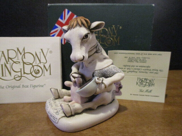 Harmony Kingdom Milk Cow Methane Producer UK Made Box Figurine