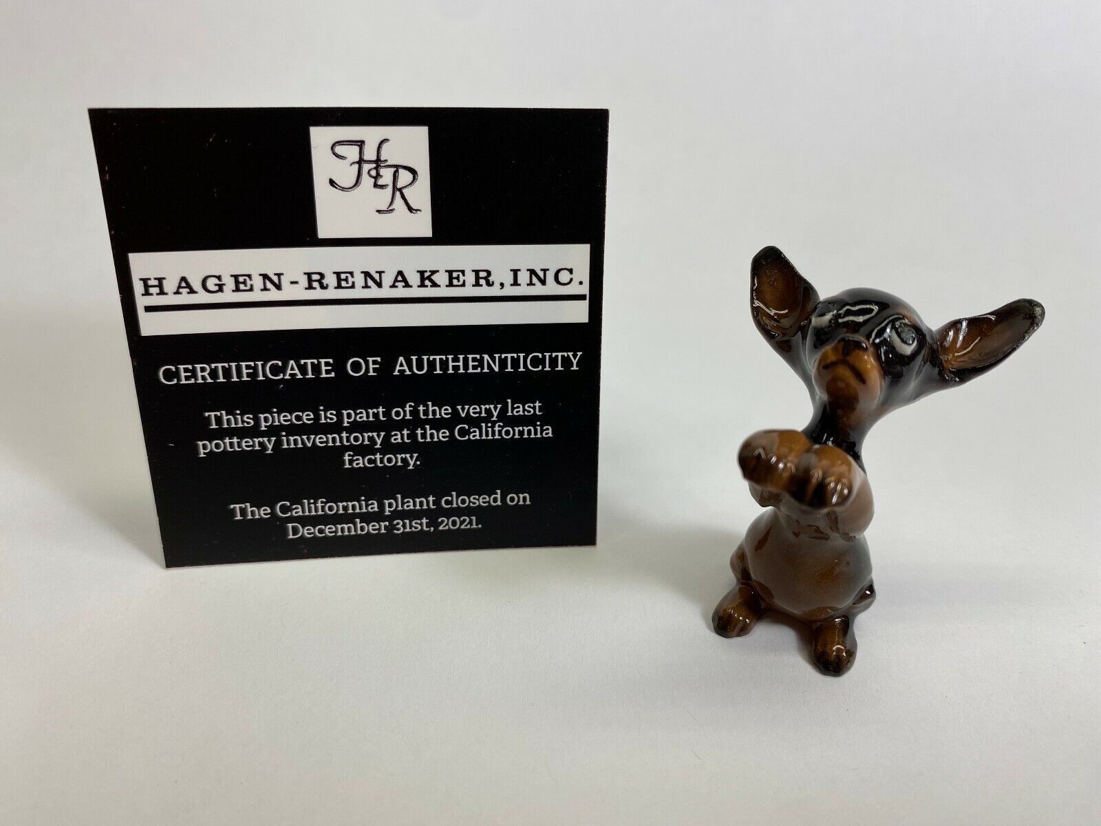 Hagen Renaker #816 1524 Chihuahua Black NOS Last of the Factory Stock 