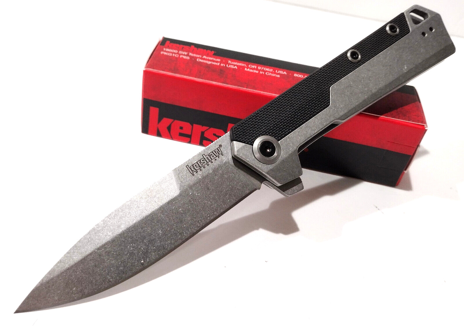 KERSHAW KS3860 Oblivion Spring Open Assisted Tactical Folding Pocket Knife EDC