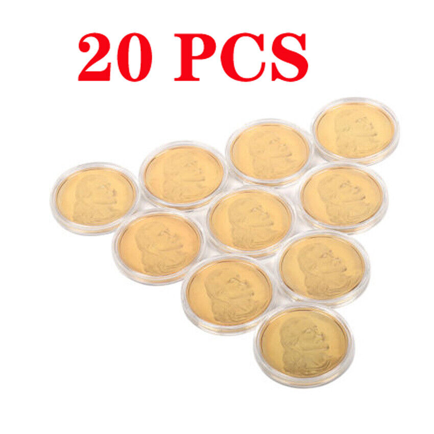 20Pcs Gold Plated Jesus Christ Last Supper Coin Great Religious Keepsake Collect